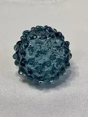 Marble Hand blown boro glass marble borosilicate Art Blinger Blue Dot Texture