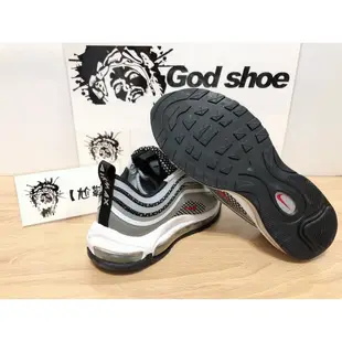 耐吉 耐克庫存清潔耐克air Max 97 UL 17銀彈針織情侶氣墊慢跑 918356-003男女款