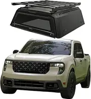 ATATNK Canopy Cover Hardtop Topper Camper Cover Truck Camper Hard Tri Fold Tonneau Cover Decked Truck Bed Storage Truck Cap Compatible for Maverick Canopy