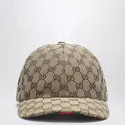 [GUCCI] Beige GG fabric baseball cap L Beige