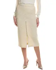 St. John Tweed Wool-Blend Pencil Skirt