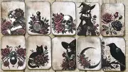 Gothic roses junk journal card toppers set of 10 junk journal cards gothic rose