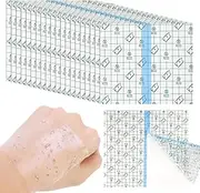 100 Pieces Transparent Stretch Adhesive Bandage, BetterJonny Waterproof Clear Protective Adhesive Bandages Disposable Stretch Bandage Dressing Tape for Swimming and Shower (10X10cm)