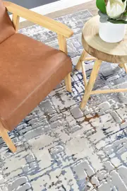 Elito Coraline Blue Grey Runner Rug