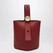 [Loewe] Red calfskin Pebble Bucket small bag One size Red
