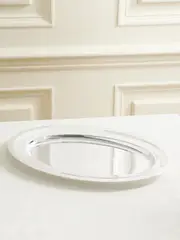 [Christofle] Christofle - Albi Silver-plated Platter - One size One size Silver