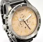 Brand New Nixon A083-630 51-30 Chrono Black And Wood Men's Watch A083630