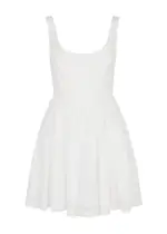 Zimmermann Alight Linen and Ramie Mini Dress - Ivory - 3 (UK 14 / L) 3 (UK 14 / L)