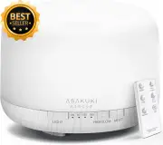 500ml Essential Oil Diffuser Ultrasonic Humidifier Remote Timer LED Auto-Off