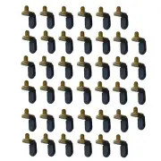 40Pcs Bronze Shelf Pins L-Shaped Clips 1/4 Inch Shelf Support Pegs For Glass