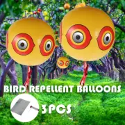 3X Anti Bird Inflatable Repeller Scare Eye Balloons Visual Deterrent<>