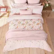 Ted Baker Peppermint Duvet Cover Set-Soft Pink-2 Piece Twin