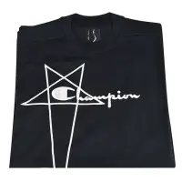 在飛比找momo購物網優惠-【RICK OWENS】x CHAMPION聯名款短T(黑)