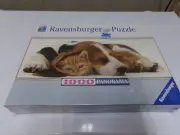 MAKE AN OFFER Ravensburger 2010 Best Friends 1000 pc Orange Tabby & Beagle