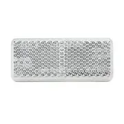 Narva Truck & Trailer Clear 70 x 28mm Rectangle Reflector 2pk - 84035BL
