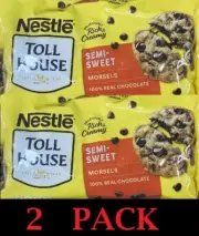2x Nestle Toll House Semi Sweet Morsels Baking Chocolate Chips 36 oz Bag 2 PACK