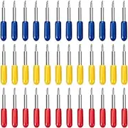 Pack of 36 Grade Blades for Roland Plotter Vinyl Cutter Plotter Cutting Blades Lettering Replacement Blades for Cricut Explore Air 2 / Air 3 / Maker Expression 30/45/60 Degrees