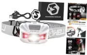 Rechargeable LED Headlamp – Ultralight, Waterproof, and USB Rechargeable White