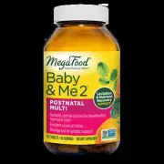MegaFood Baby and Me 2 Postnatal Multi 120 Tabs - Lactation, Breastfeeding