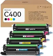Versalink C400/C405 Drum Unit Replacement for Xerox 108R01121 Imaging Unit for Phaser 6600 6655 Versalink C400 C405 WorkCentre 6655 6605 7328 7336 7345 7346 Drum Cartridge Kit (BK/C/M/Y)