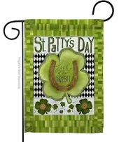 Breeze Decor G152053 Luck of The Irish Clover Spring St Patrick Decorative Ve...