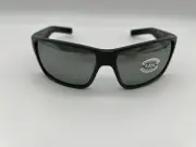 NEW Costa Del Mar REEFTON PRO Polarized Sunglasses Gray /Gray Silver Glass 580G