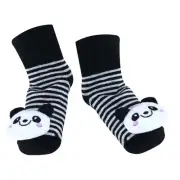 Panda - Irresistibly Cute Baby Girl 3D Bootie Socks / Non Slip 0-122710