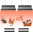 JUSONEY Chicken Coop Heater for Chicks,Brooder Heater with 2Pcs Heat Lamp 250W