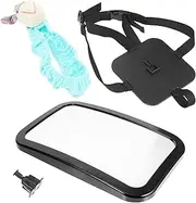 BESTonZON Adjustable Backseat Rearview Mirror Car Interior Observation Mirror Grip