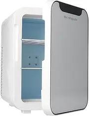 Portable Mini Fridge, Compact Car Refrigerator 20L Car Home Auto Refrigerator Fridges Double Door Digital display 3-layer Fridges 12V Adapter Car Travel Refrigerator Portable Car Fridge for Travel and