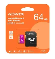 ADATA 64GB Micro SDHC Card with Adapter UHS-I Class 10