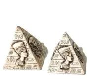Egyptian 3 Pyramid Resin Miniature Home Decoration Pharaoh Figurine - Vintage