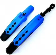 GDPKIALSLZ, Universal Bicycle MTB Mudguard Cycling Rainplate Road Bike Universal Front Rear Mud Guard Wings Bicycle Accessories,(Blu)
