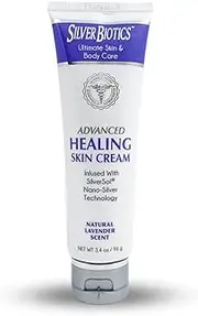 Silver Biotics American Biotech Labs Advanced Healing Skin Cream Lavender 3.4Oz