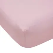 180 Thread Count Fitted Sheet - King Single Bed, Pink