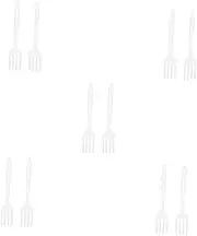 Gatuida 5sets Silicone Pasta Forks Set Reusable Cooking Forks Nonstick Surface Comfort Grip Heat Resistant for Stirring Serving 2pcs*5