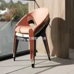 北歐塑膠椅加厚靠背凳子餐椅家用休閒戶外椅大排檔咖啡椅扶手椅 -太陽家居
