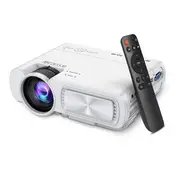 Catzon Mini Projector 4500Lux Portable Projector 1080P and 200 Display Supported For TV Stick HDMI VGA USB TV Laptop DVD-White