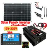 6000W Solar Panel Kit Complete Solar Generator Power 12V 220V 30A Home Grid Set