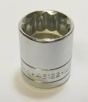 SK Tools 45122 3/8 Drive 12 Point Standard Fractional Socket 11/16 Inch