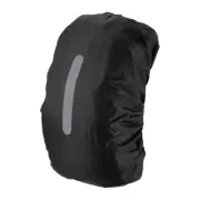 40-50L Waterproof Backpack Rain Cover Non-Slip Backpack Cover M Black
