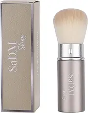 Retractable Kabuki Makeup Brush - Blender Brush for Powder, Cream, Liquid Foundation, Sunscreen, Blush Blending & Bronzer - Professional Make Up Brush - Full Face Makeup Brush - Vegan & Cruelty Free