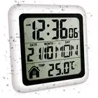 Bathroom Wall Clock, for Bath Countertop, Moisture Proof Temperature1644
