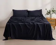 Daniel Brighton Micro Luxe Sheet Set - Navy