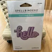Spellbinders Die Set Stitched Hello, S2-408