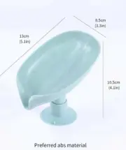 Drain Soap Dish Holder Bar Shower Soaps Self Draining Leaf Shape Soap Box