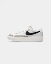 [Nike] Nike Women's Blazer Low Platform White/black Sail - Size 5 5 White/Black-sai