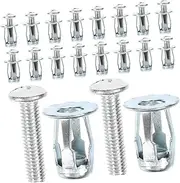 ULTECHNOVO 25 Sets Threaded Inserts Nuts Screw Anchor Set for Press Boards Thread Nut Insert for Home/Boat Use