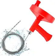 Drain Clog Remover Tools Kit,25 Ft Flexible Plumbing Snake Drain Auger,Heavy Dut