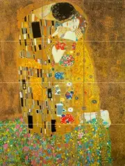 Mural Ceramic Kiss Klimt Decor Backsplash Bath Tile #33